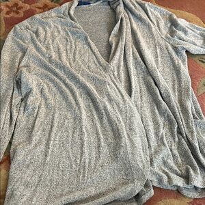 Apt. 9 Heathered Gray Knit Cardigan